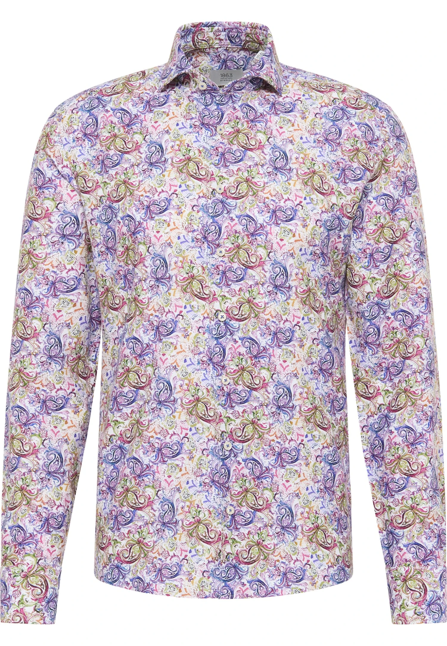 Eterna Slim Fit - Overhemd - Lila 6 Eterna Slim Fit - Overhemd - Lila - Afbeelding 4