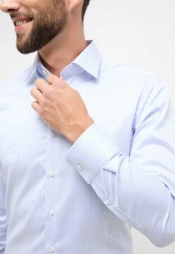 Eterna Gestreiftes Slim Fit - Zakelijk Overhemd - Hellblau 10 Eterna Gestreiftes Slim Fit - Zakelijk Overhemd - Hellblau -Eterna 53a514415fde4a63b9e27d553160f228