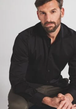 Eterna Langarm Modern Fit - Overhemd - Schwarz -Eterna 53c8d1239ab14728b2c788d74b3991be