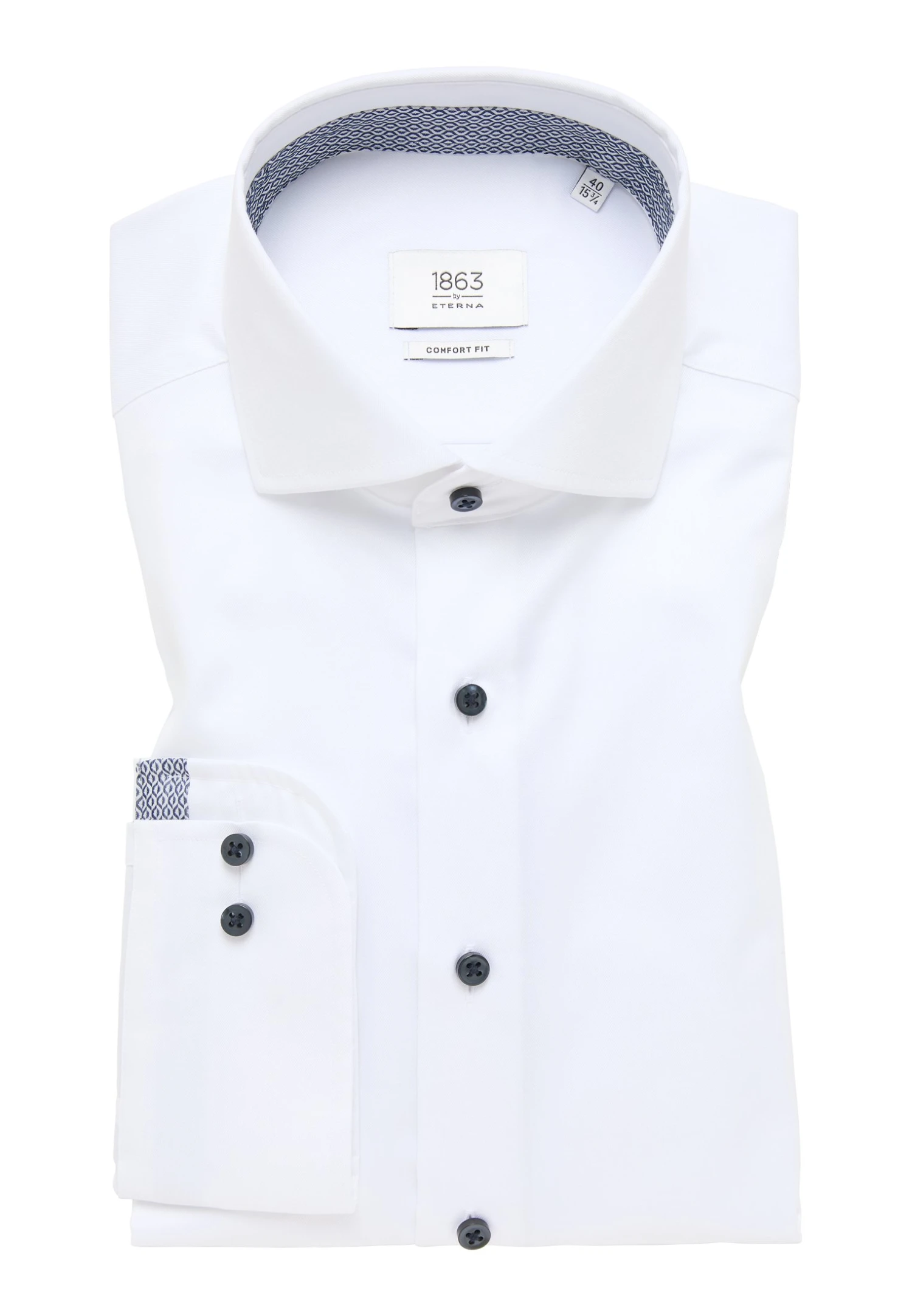Eterna Comfort Fit - Zakelijk Overhemd - Weiß 7 Eterna Comfort Fit - Zakelijk Overhemd - Weiß - Afbeelding 5