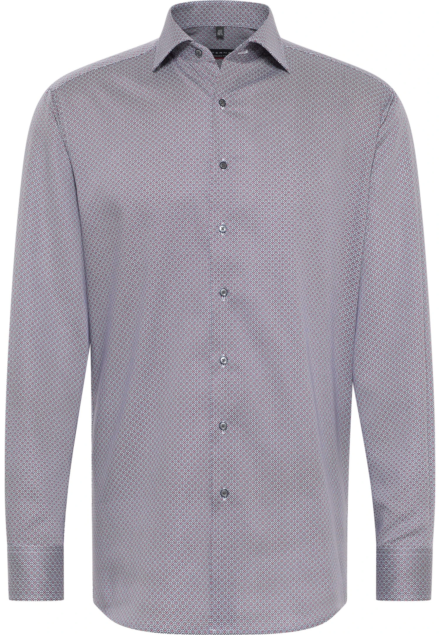 Eterna Print- Modern Fit - Overhemd - Blau Rot 6 Eterna Print- Modern Fit - Overhemd - Blau Rot - Afbeelding 4