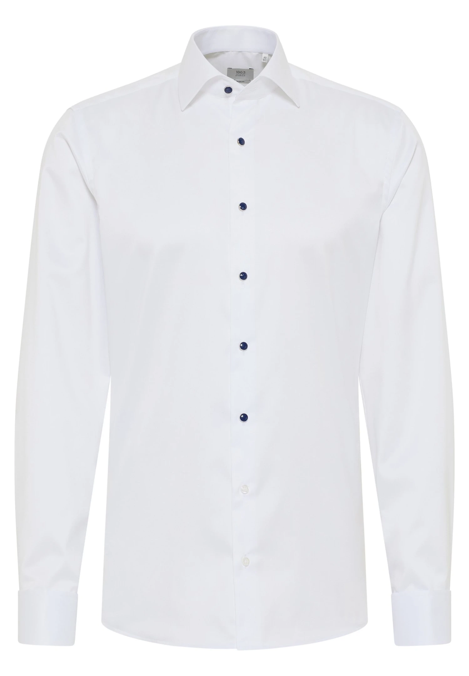 Eterna Unifarbenes Gentle- Overhemd - Weiß 6 Eterna Unifarbenes Gentle- Overhemd - Weiß - Afbeelding 4