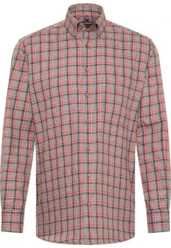 Eterna Kariertes Comfort Fit - Overhemd - Rusty Red -Eterna 599e60ea78fa42e69e2bc07e9a72d5b9