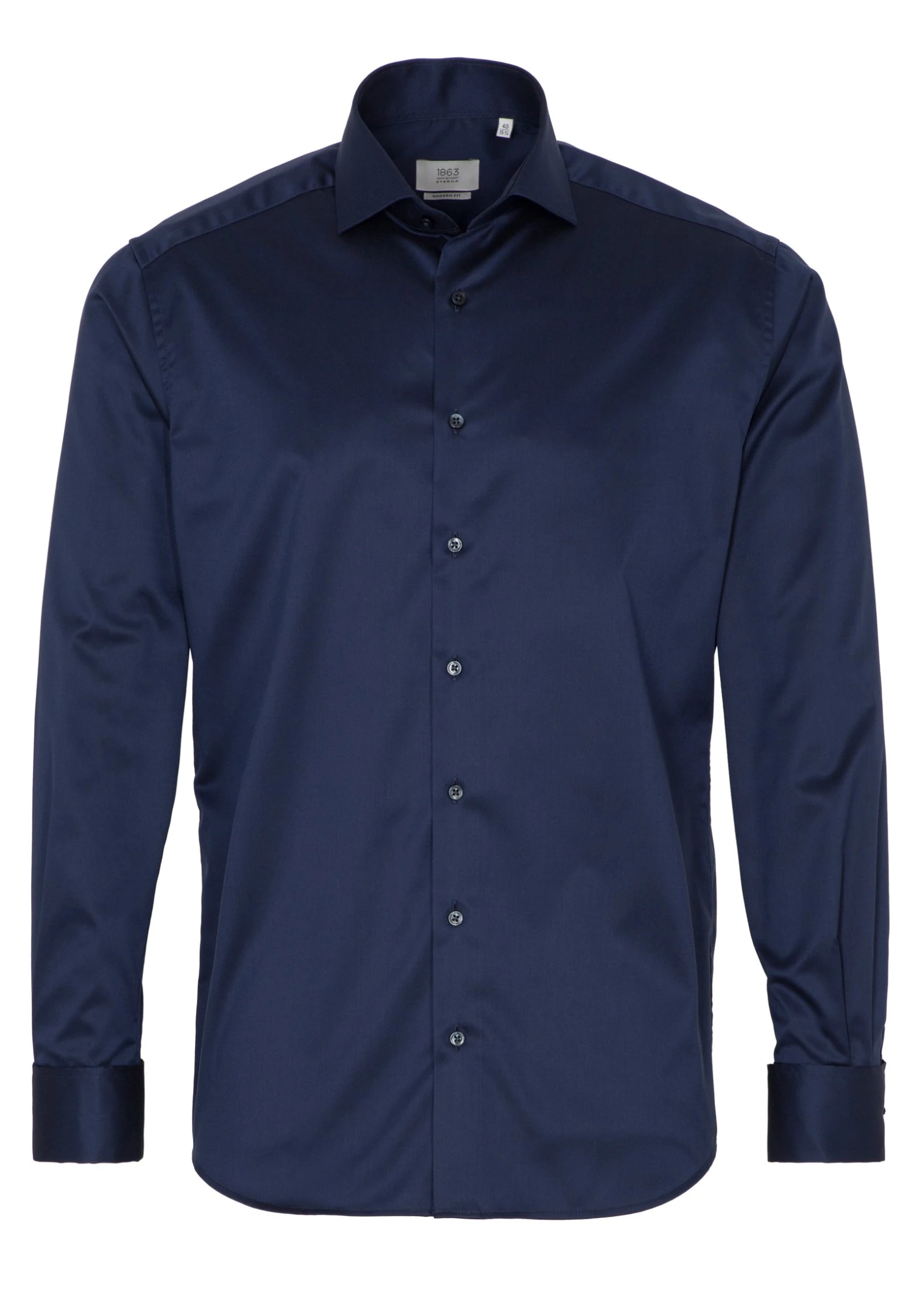 Eterna Modern Fit - Zakelijk Overhemd - Marineblau 6 Eterna Modern Fit - Zakelijk Overhemd - Marineblau - Afbeelding 4