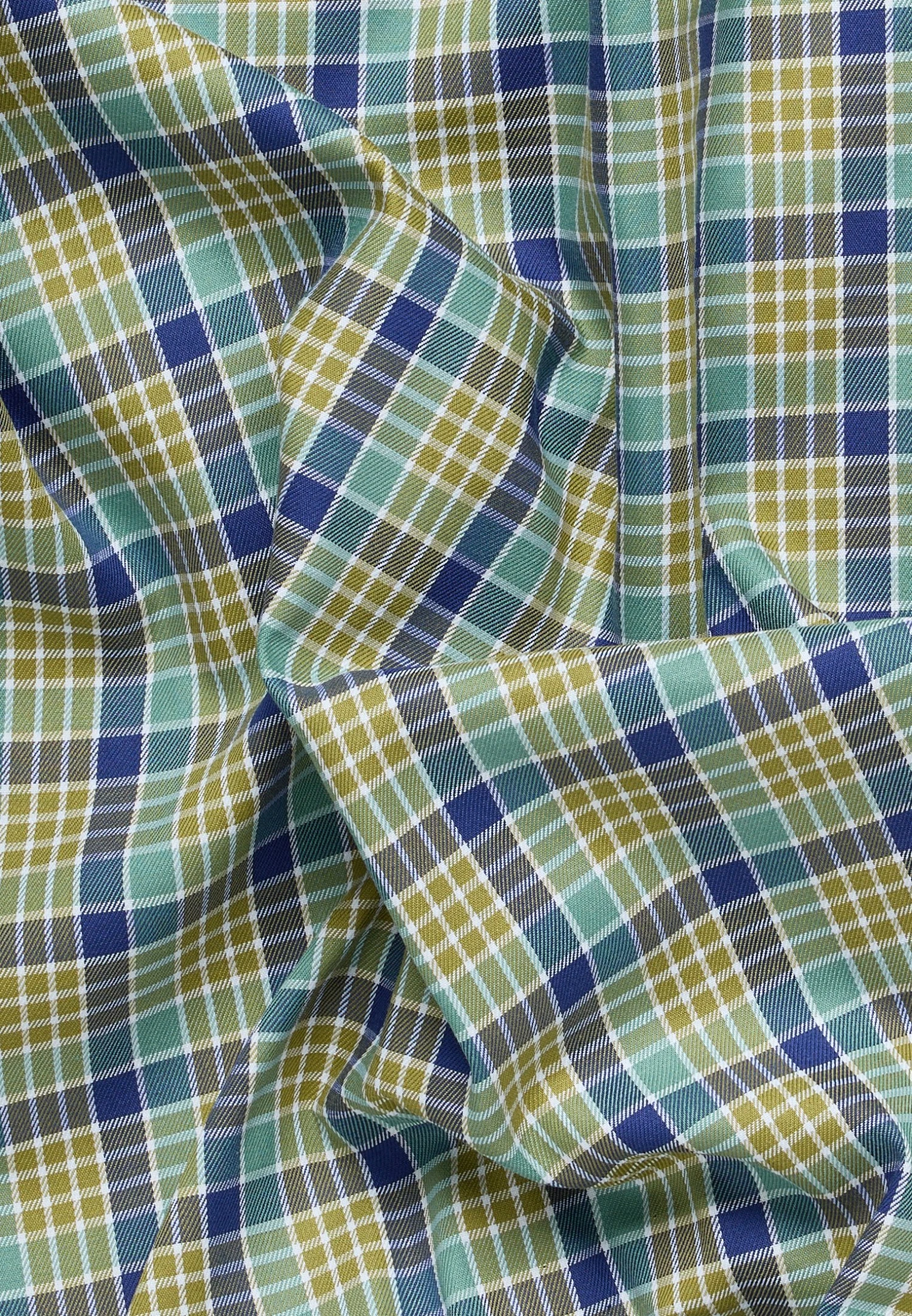 Eterna Kariertes Comfort Fit - Overhemd - Grün 7 Eterna Kariertes Comfort Fit - Overhemd - Grün - Afbeelding 5