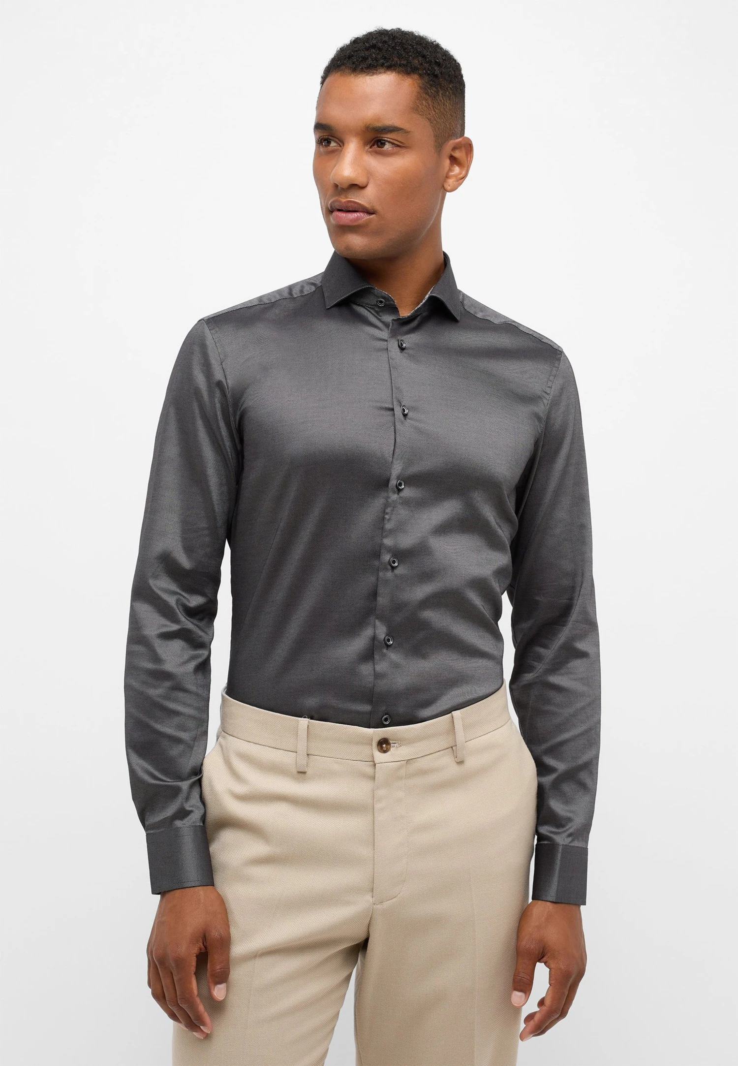 Eterna Performance Slim Fit - Overhemd - Anthrazit 3 Eterna Performance Slim Fit - Overhemd - Anthrazit