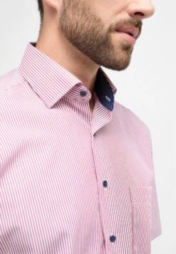 Eterna Popeline Kurzarm Comfort Fit - Overhemd - Rubinrot 10 Eterna Popeline Kurzarm Comfort Fit - Overhemd - Rubinrot -Eterna 5de450fdf04546578101b3915b73e656