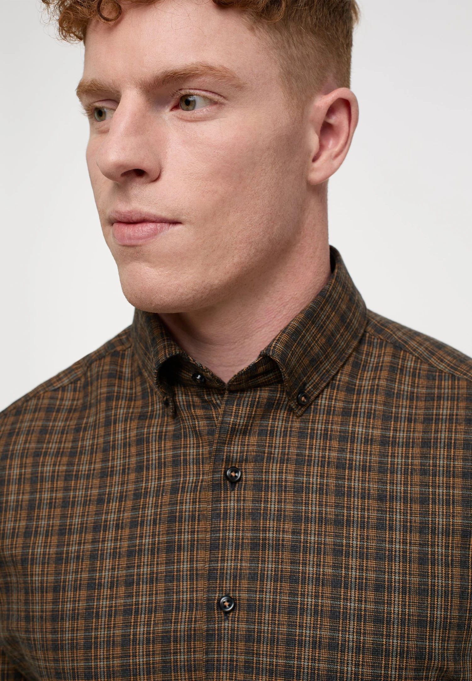 Eterna KariertesTailoring Modern Fit - Overhemd - Schwarz 5 Eterna KariertesTailoring Modern Fit - Overhemd - Schwarz - Afbeelding 3