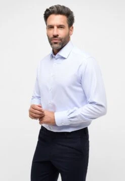 Eterna Never Iron Modern Fit - Zakelijk Overhemd - Himmelblau