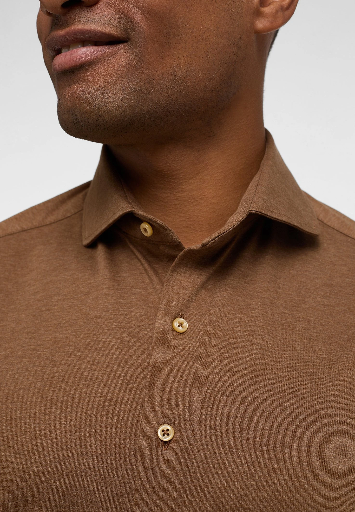 Eterna Langarm Comfort Fit - Overhemd - Hazelnut 5 Eterna Langarm Comfort Fit - Overhemd - Hazelnut - Afbeelding 3