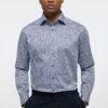 Eterna Print- Modern Fit - Overhemd - Blau Hellblau -Eterna 64beb5f279634cd385224429a77ef9d3