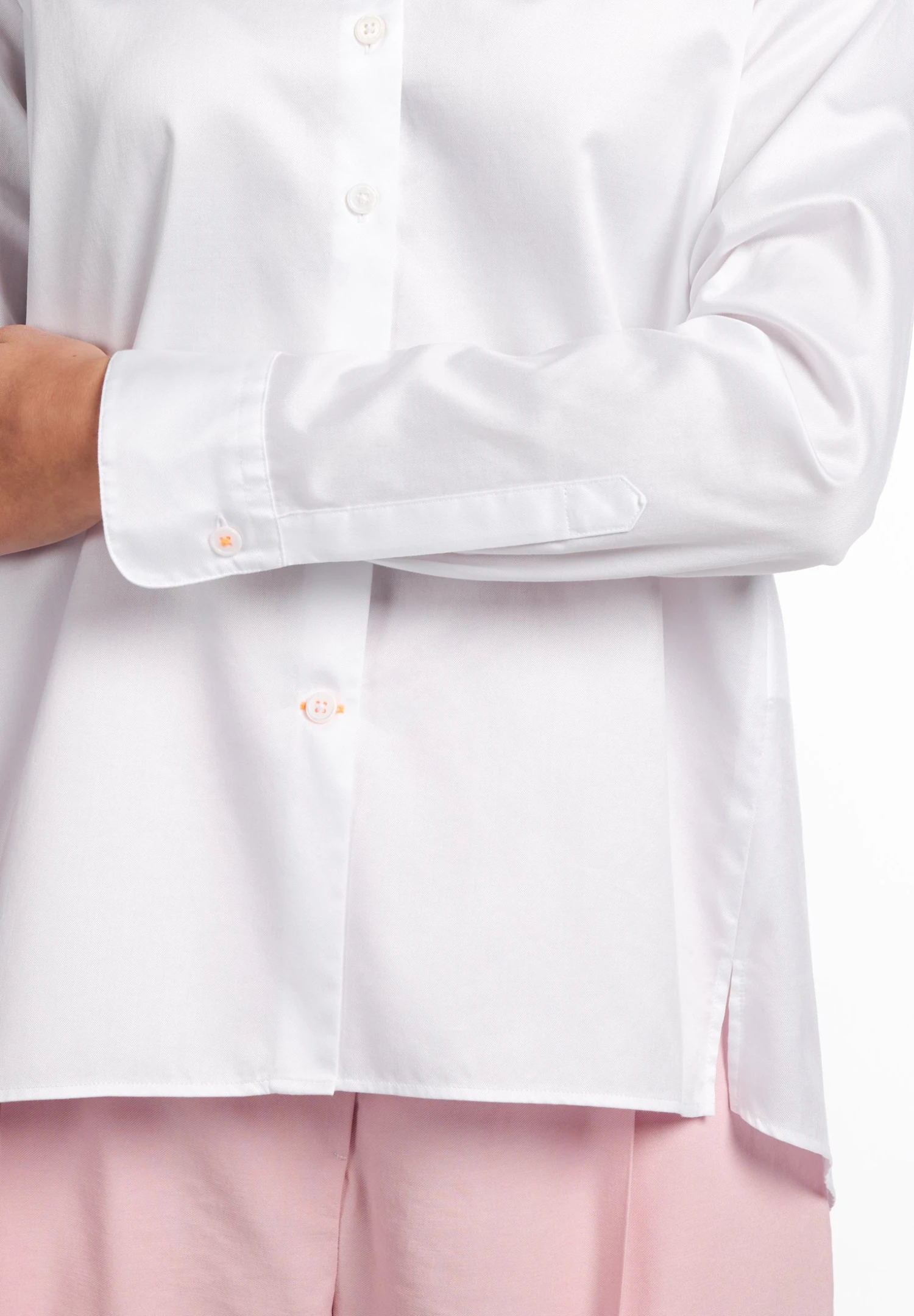 Eterna Langarm Modern Classic- Overhemdblouse - Weiß 6 Eterna Langarm Modern Classic- Overhemdblouse - Weiß - Afbeelding 4