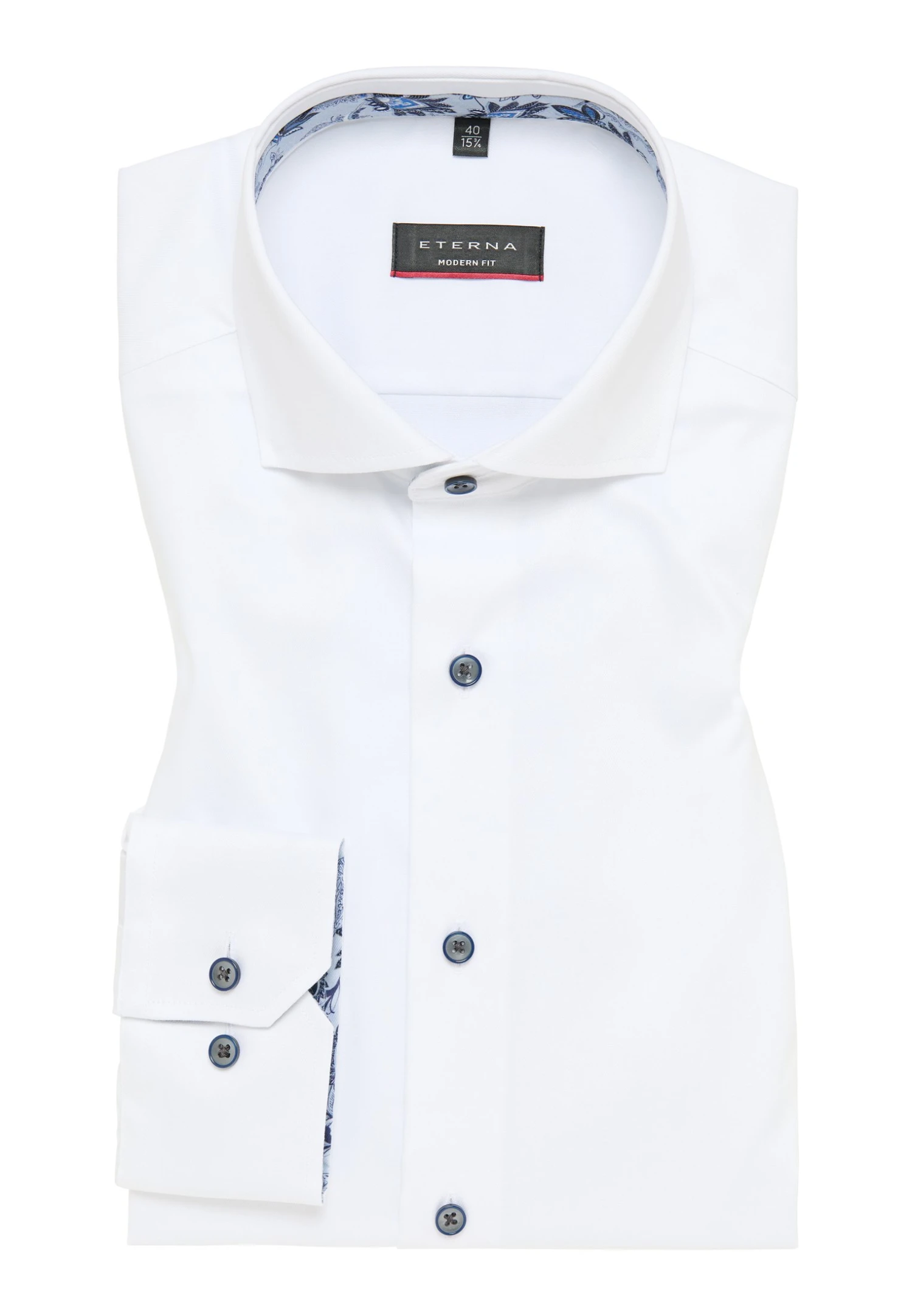 Eterna Modern Fit - Zakelijk Overhemd - Weiß 8 Eterna Modern Fit - Zakelijk Overhemd - Weiß - Afbeelding 6