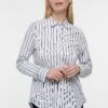 Eterna Overhemdblouse - Weiß Navy 2 Eterna Overhemdblouse - Weiß Navy -Eterna 6592c81de4d8484cbae38733c8a0a844