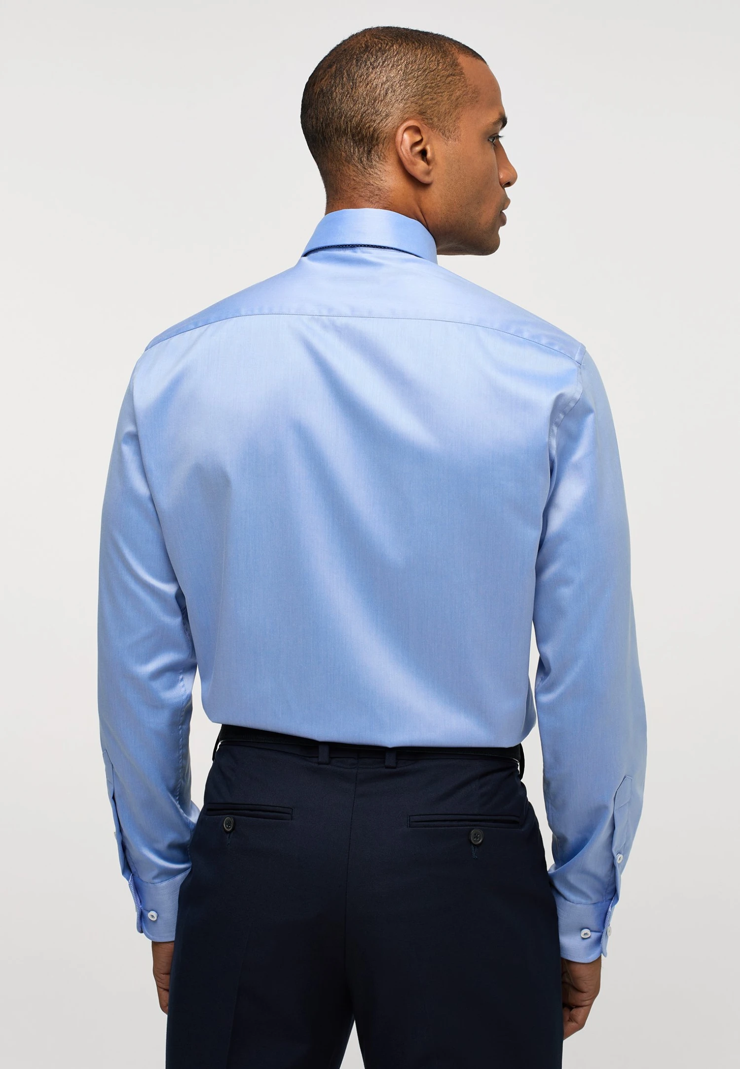 Eterna Modern Fit - Zakelijk Overhemd - Mittelblau 4 Eterna Modern Fit - Zakelijk Overhemd - Mittelblau - Afbeelding 2