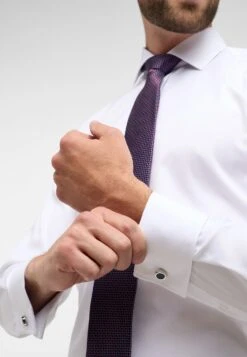 Eterna Unifarbenes Cover- Zakelijk Overhemd - Weiß -Eterna 68246ad818674677a52d229ce14c21eb