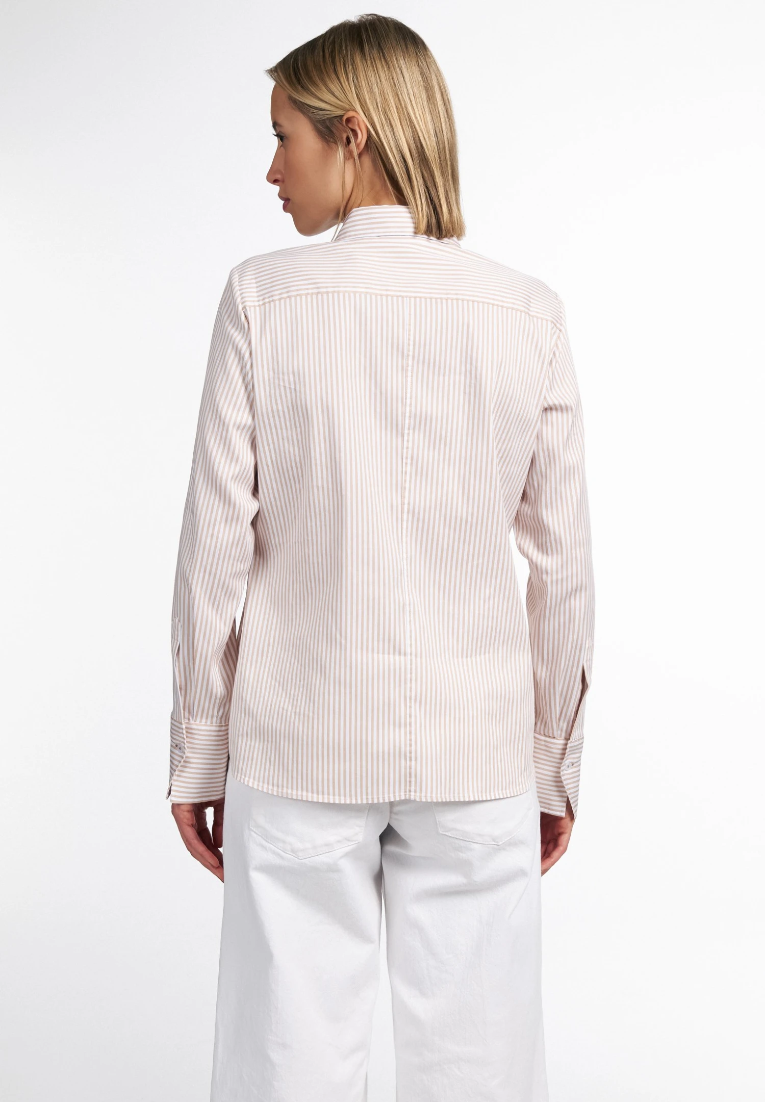 Eterna Langarm Modern Classic - Overhemdblouse - Beige 4 Eterna Langarm Modern Classic - Overhemdblouse - Beige - Afbeelding 2