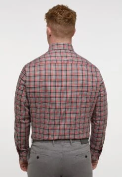 Eterna Kariertes Comfort Fit - Overhemd - Rusty Red -Eterna 6878ca1ed836403d97426e36a893b344