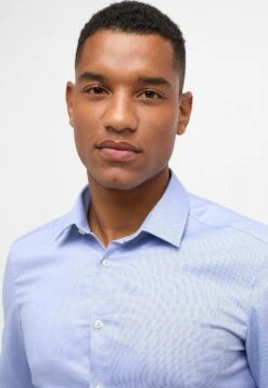 Eterna Struktur Slim - Zakelijk Overhemd - Hellblau -Eterna 697924ebf9a248faab25d3e59593a43e