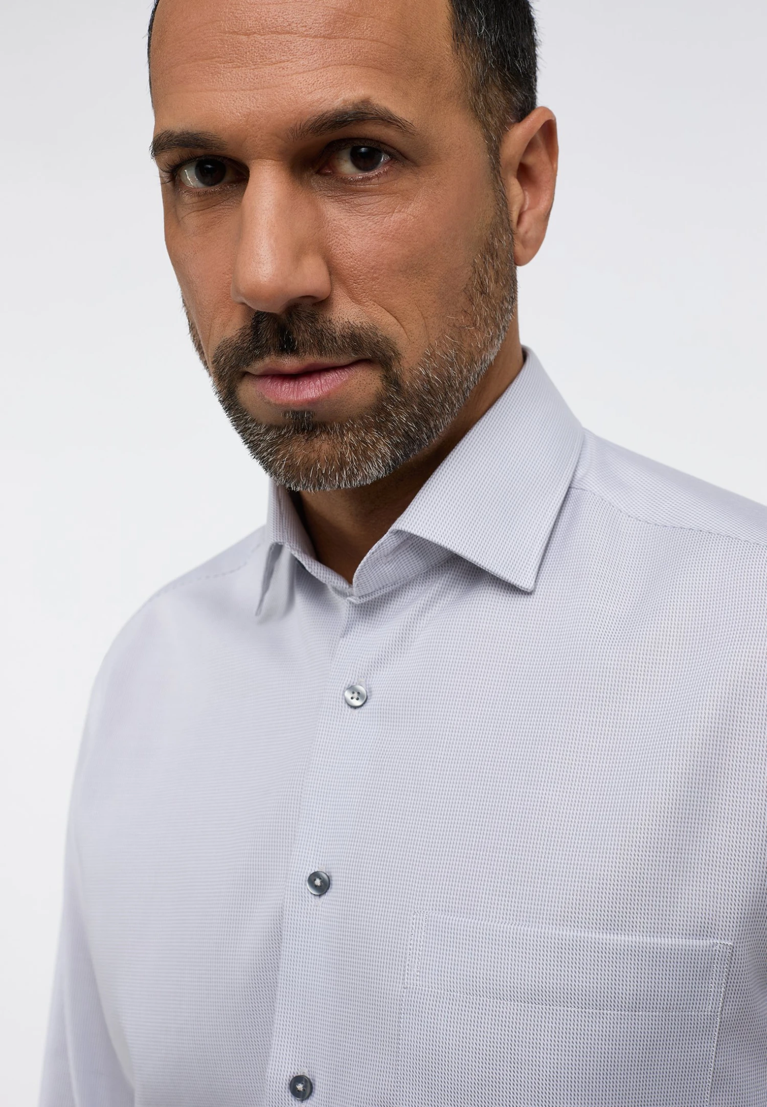 Eterna Comfort Fit - Overhemd - Grau 5 Eterna Comfort Fit - Overhemd - Grau - Afbeelding 3