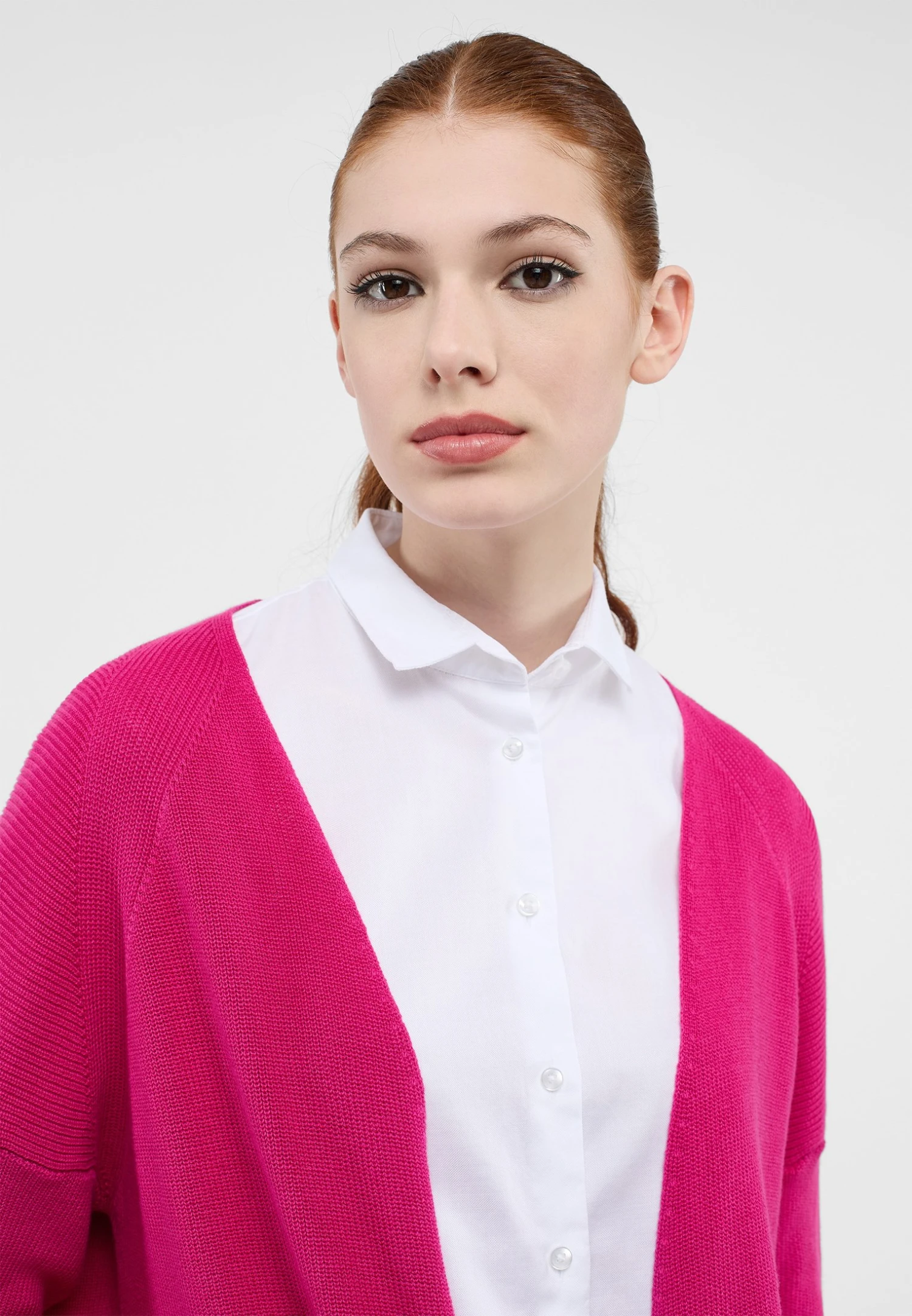 Eterna Unifarbener - Vest - Pink 5 Eterna Unifarbener - Vest - Pink - Afbeelding 3