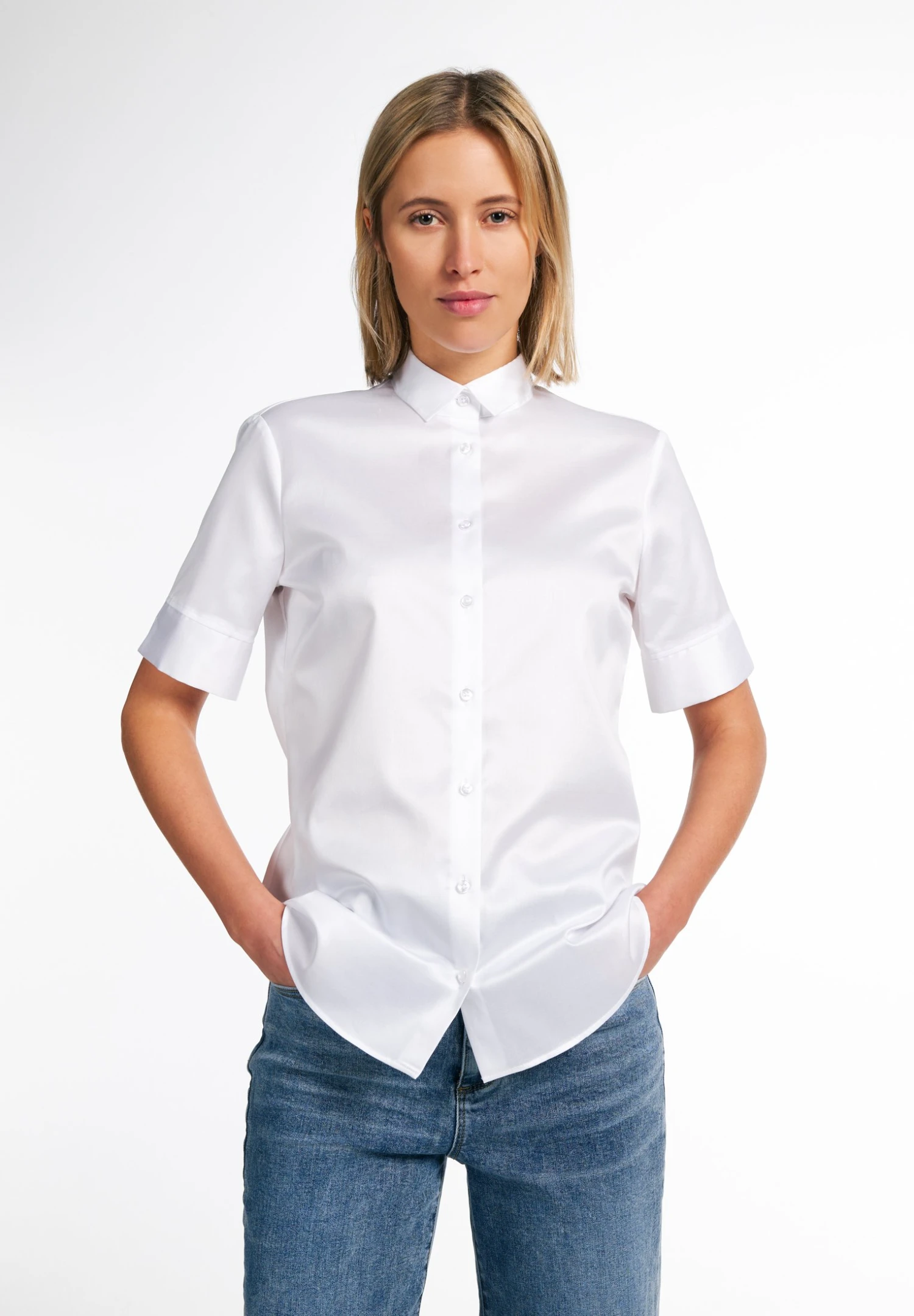 Eterna Modern Classic Uni - Overhemdblouse - Weiß 3 Eterna Modern Classic Uni - Overhemdblouse - Weiß