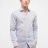 Eterna Print Slim Fit - Overhemd - Grau 1 Eterna Print Slim Fit - Overhemd - Grau -Eterna 6a7b48e314ea42bd8553cdc0b8fbd325