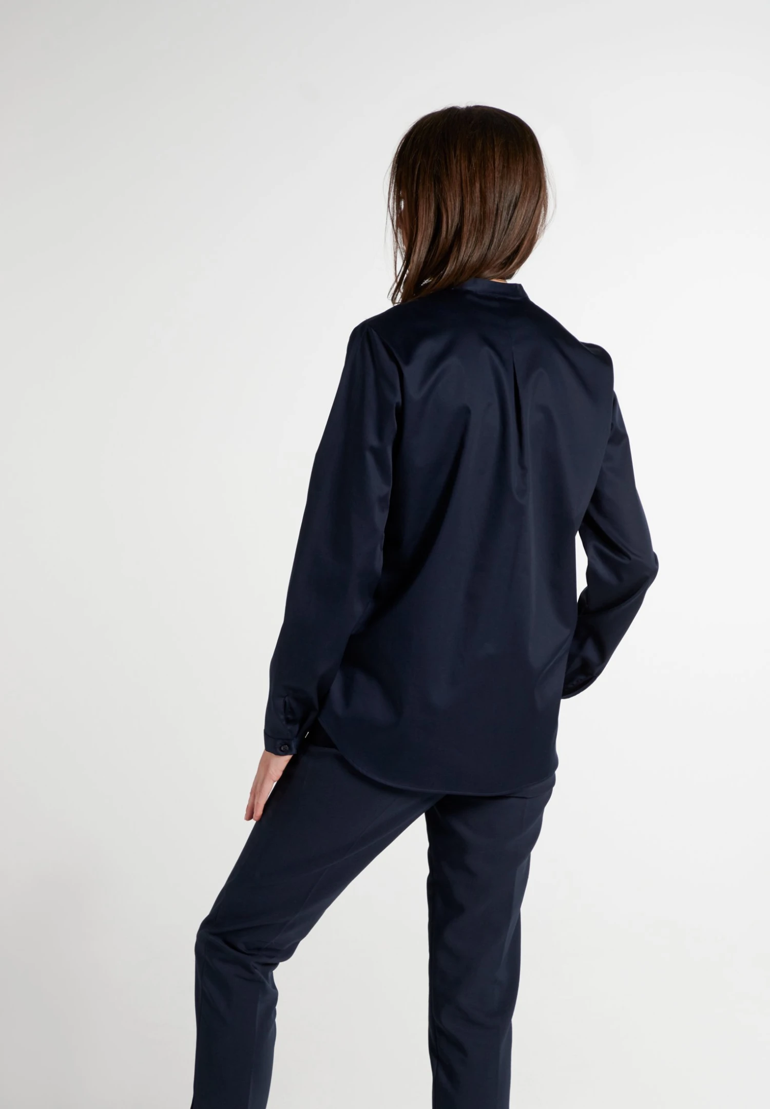 Eterna Langarm Modern Classic - Tuniek - Marine 4 Eterna Langarm Modern Classic - Tuniek - Marine - Afbeelding 2