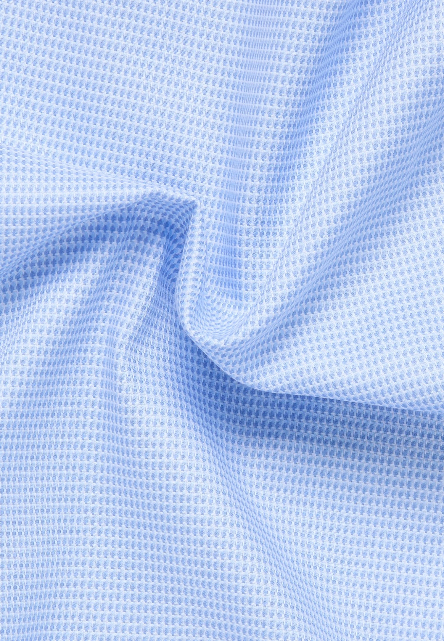 Eterna Strukturiertes Kurzarm Modern Fit - Overhemd - Hellblau 8 Eterna Strukturiertes Kurzarm Modern Fit - Overhemd - Hellblau - Afbeelding 6