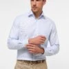 Eterna Strukturiertes Twill Modern Fit - Overhemd - Hellblau -Eterna 6bce1255af9d40428a49d1ec24f32b53