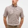 Eterna Strukturiertes Kurzarm Comfort Fit - Overhemd - Taupe 2 Eterna Strukturiertes Kurzarm Comfort Fit - Overhemd - Taupe -Eterna 6be4cf5d38f44b35b30b8f8f9552194f