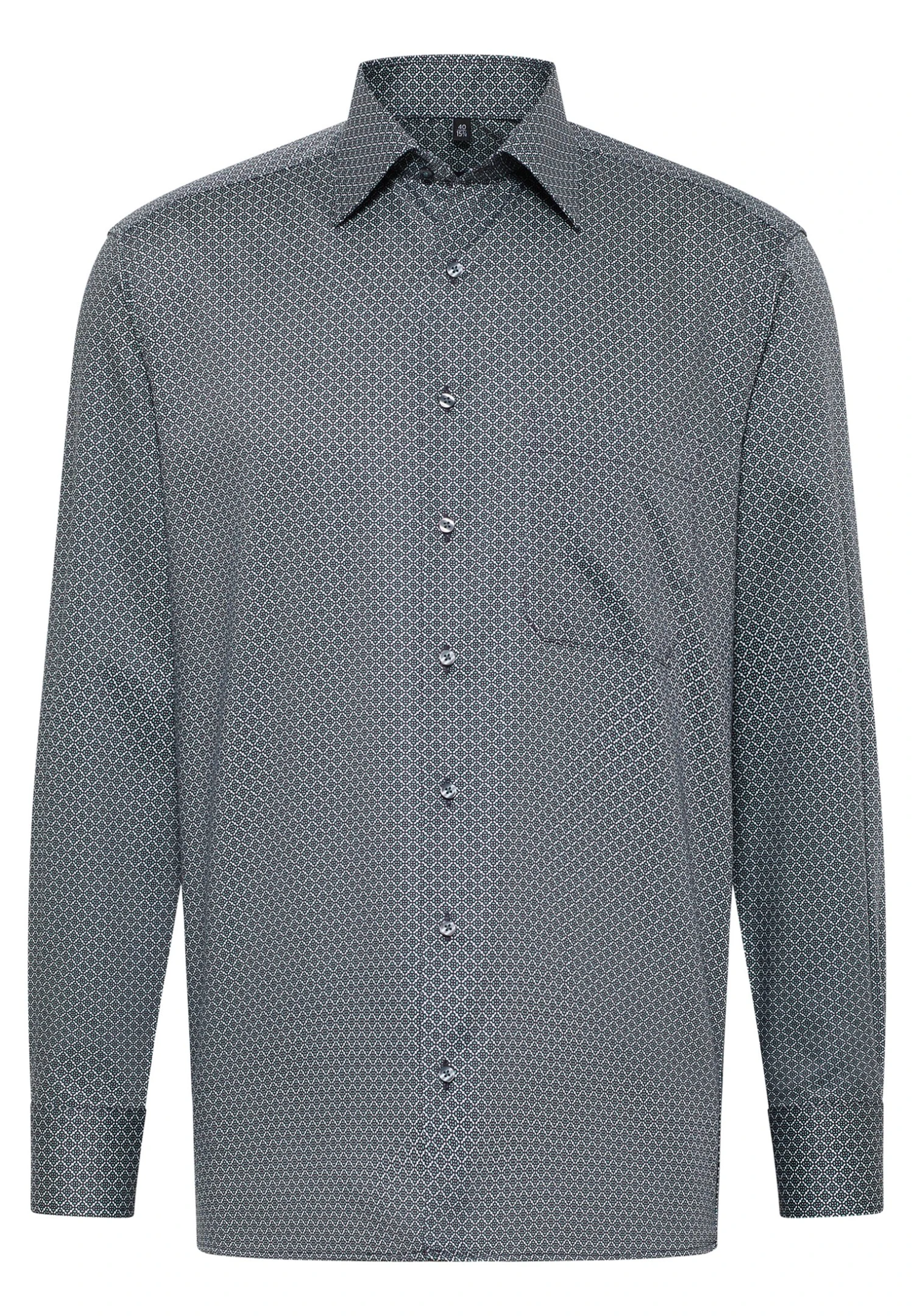 Eterna Bedrucktes Comfort Fit - Overhemd - Grün 6 Eterna Bedrucktes Comfort Fit - Overhemd - Grün - Afbeelding 4