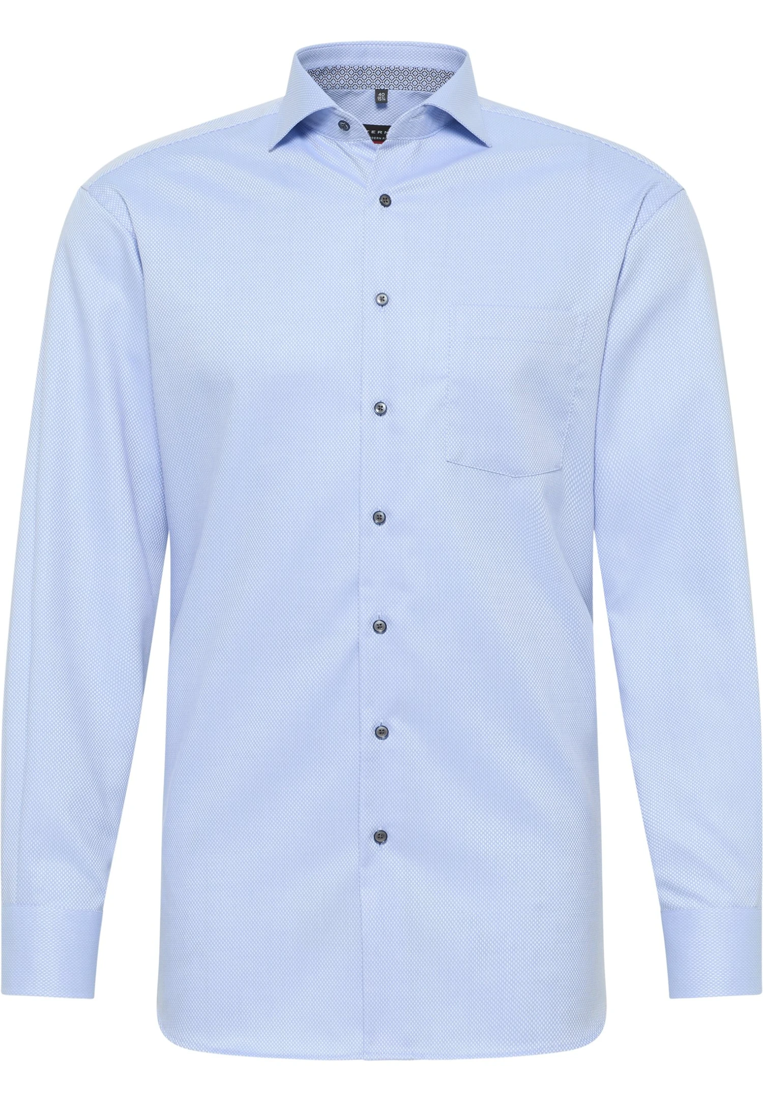 Eterna Modern Fit - Zakelijk Overhemd - Hellblau 6 Eterna Modern Fit - Zakelijk Overhemd - Hellblau - Afbeelding 4