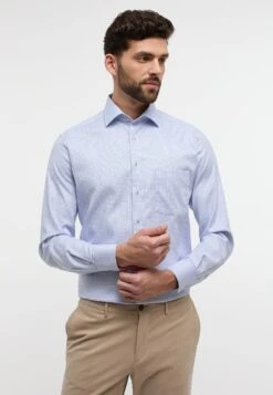 Eterna Twill Modern Fit - Overhemd - Blau
