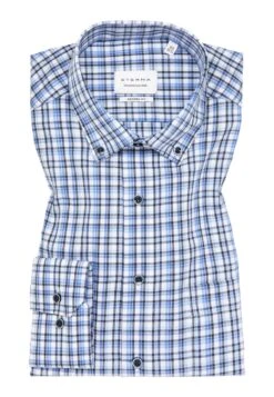 Eterna Kariertes Modern Fit - Overhemd - Blau 13 Eterna Kariertes Modern Fit - Overhemd - Blau -Eterna 6eb7e7cbe7ec4b21acb915160532b328