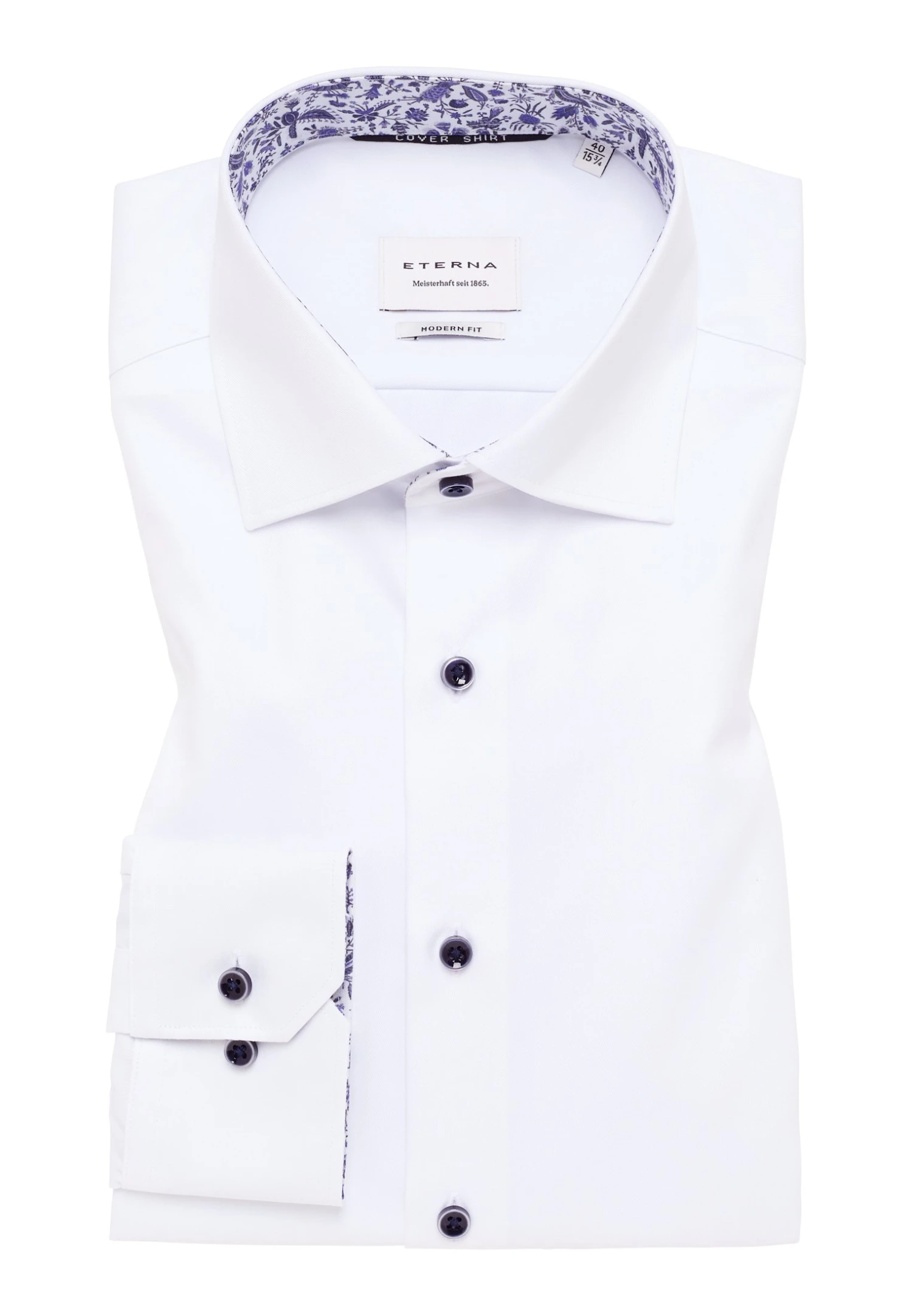 Eterna Cover Modern Fit - Overhemd - Weiß 8 Eterna Cover Modern Fit - Overhemd - Weiß - Afbeelding 6