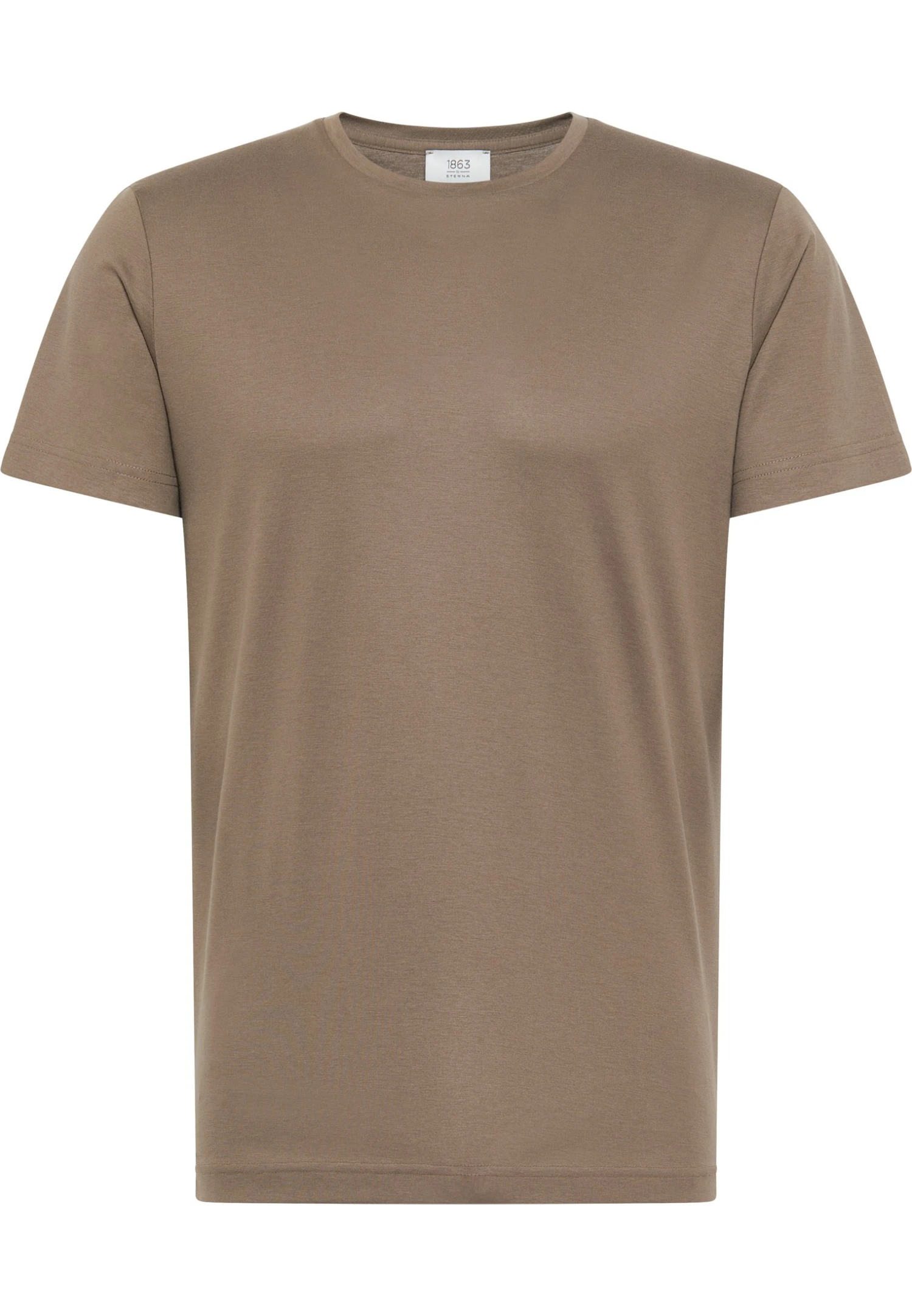 Eterna Soft Tailoring - T-Shirt Basic - Taupe 6 Eterna Soft Tailoring - T-Shirt Basic - Taupe - Afbeelding 4