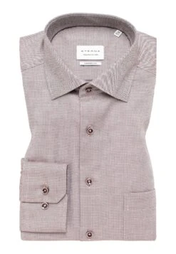 Eterna Struktur Comfort Fit - Overhemd - Braun 13 Eterna Struktur Comfort Fit - Overhemd - Braun -Eterna 717dab289b2a427b813c84d222457887