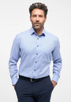 Eterna Struktur Comfort Fit - Zakelijk Overhemd - Blau