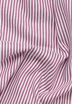 Eterna Gestreiftes TwillModern Fit - Overhemd - Berry -Eterna 72407404e91e440ebf0f68b7c05a5f64