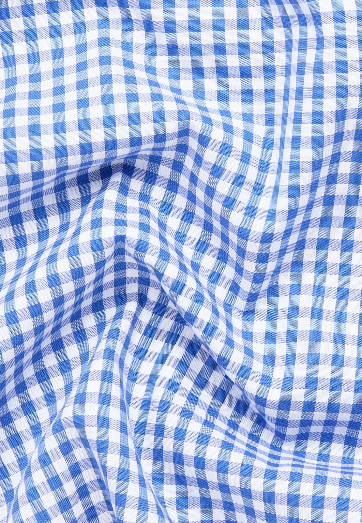 Eterna Kariertes Kurzarm Comfort Fit - Overhemd - Royal Blau 7 Eterna Kariertes Kurzarm Comfort Fit - Overhemd - Royal Blau - Afbeelding 5