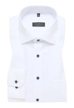 Eterna Struktur Comfort Fit - Zakelijk Overhemd - Weiß -Eterna 7442d22ac09344b091f4868212eb199c