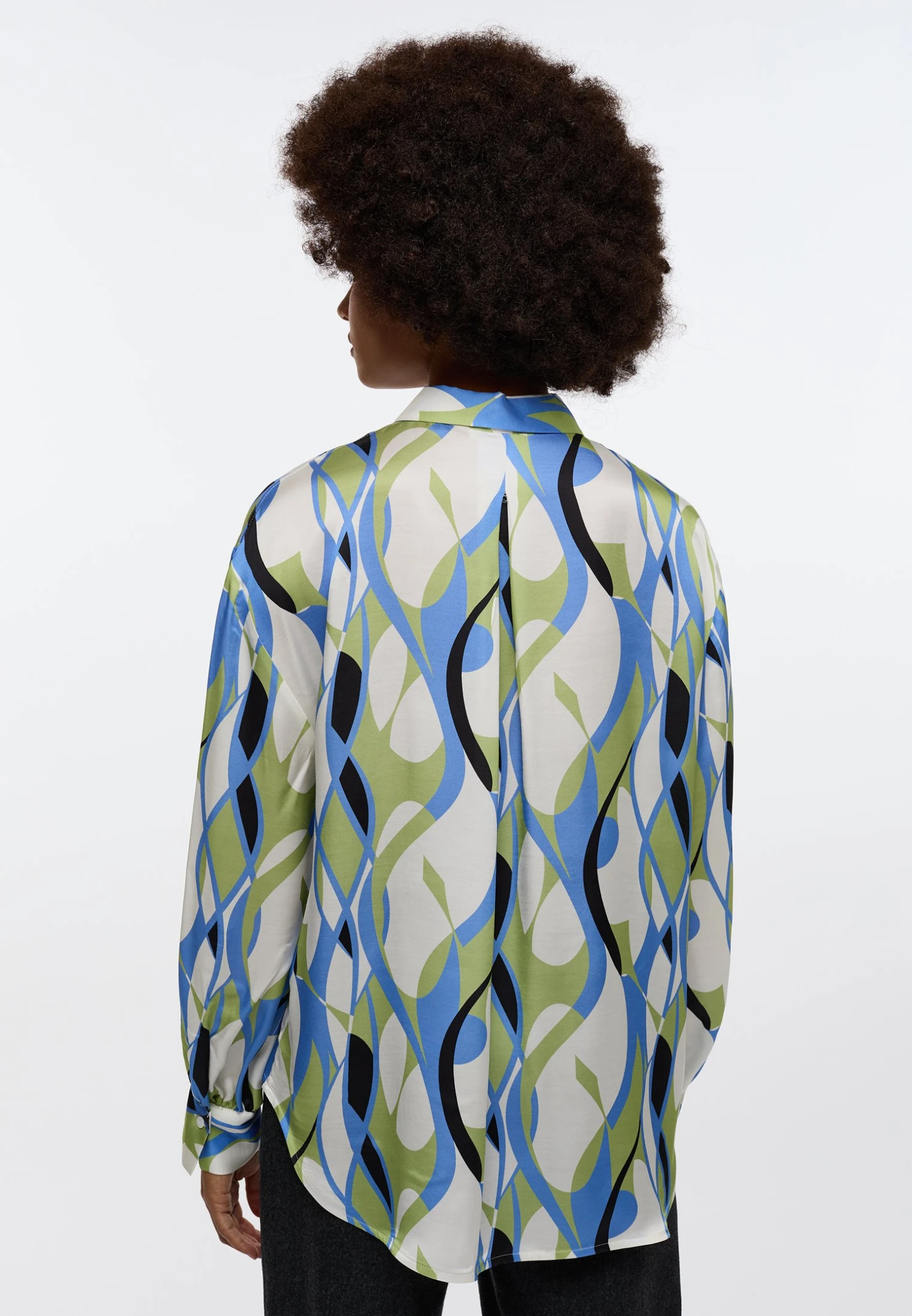 Eterna Overhemdblouse - Azurblau 4 Eterna Overhemdblouse - Azurblau - Afbeelding 2