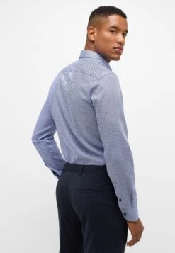 Eterna Print - Overhemd - Blau -Eterna 75f7880ee8ec4133a72454a91e77c962