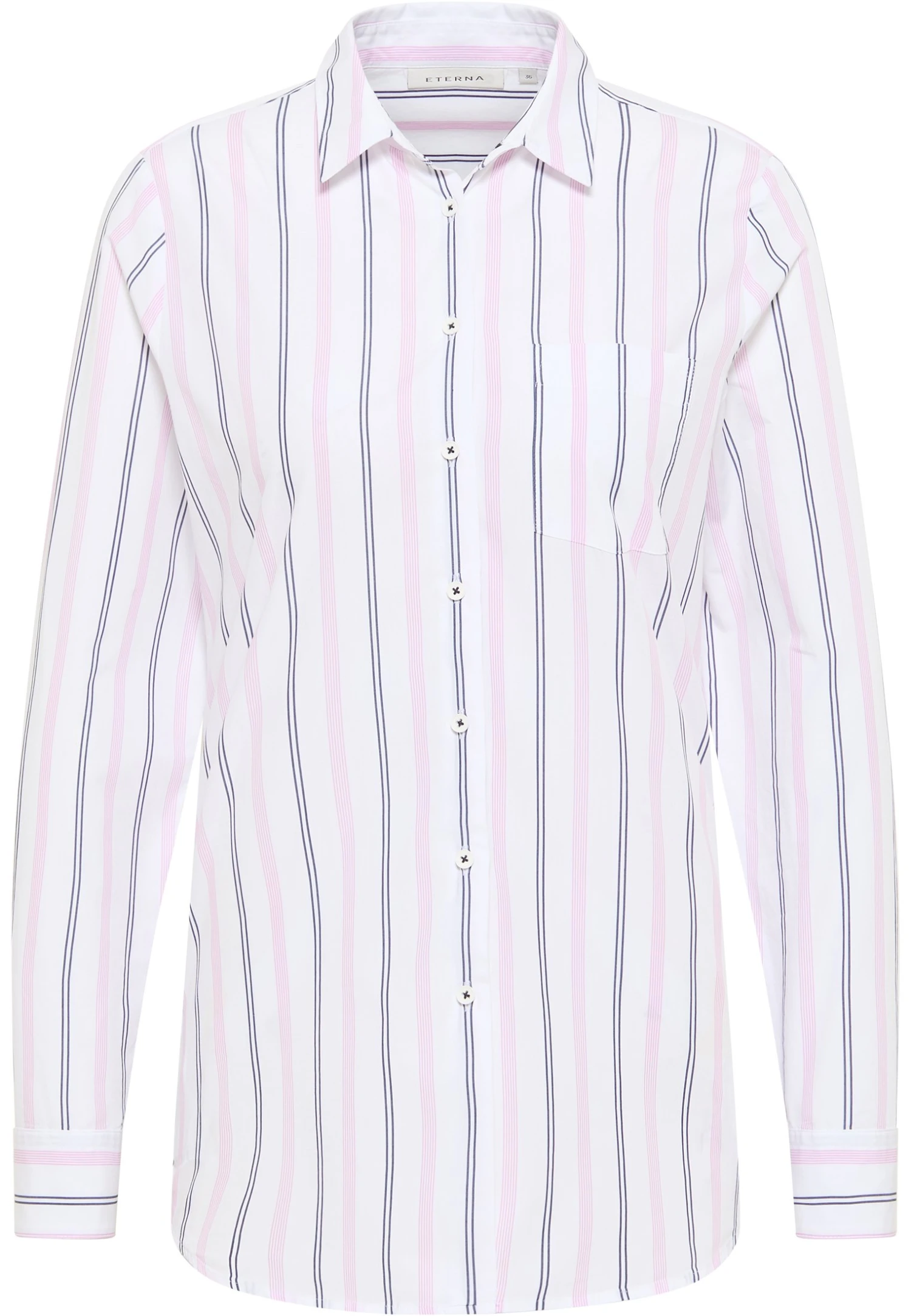 Eterna Classic Fit - Overhemdblouse - Pink 6 Eterna Classic Fit - Overhemdblouse - Pink - Afbeelding 4
