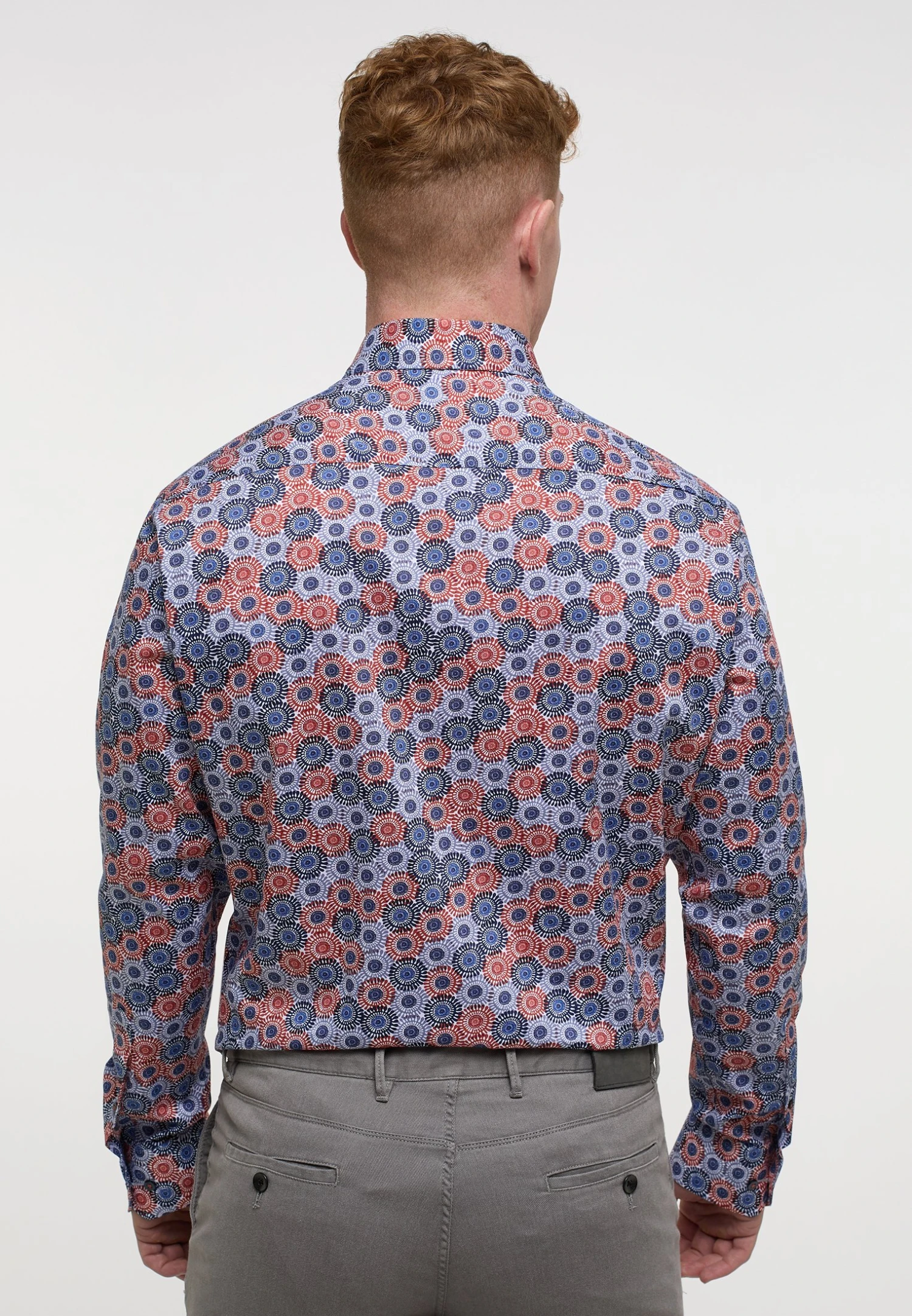 Eterna Print-Comfort Fit - Overhemd - Rot 4 Eterna Print-Comfort Fit - Overhemd - Rot - Afbeelding 2
