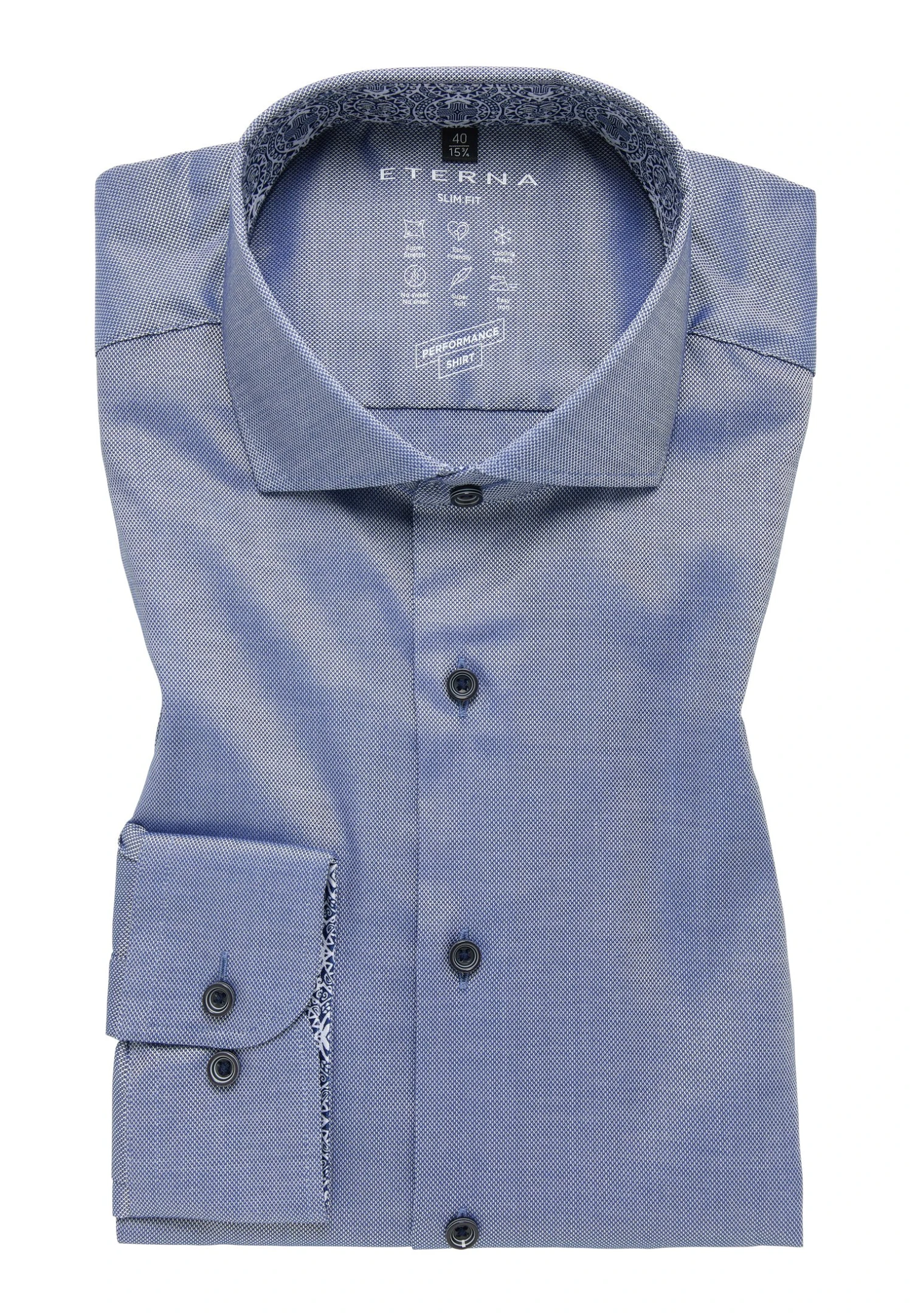 Eterna Performance Shirt - Slim Fit - Overhemd - Denim 8 Eterna Performance Shirt - Slim Fit - Overhemd - Denim - Afbeelding 6