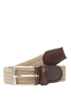 Eterna Gevlochten Riem - Sandbeige