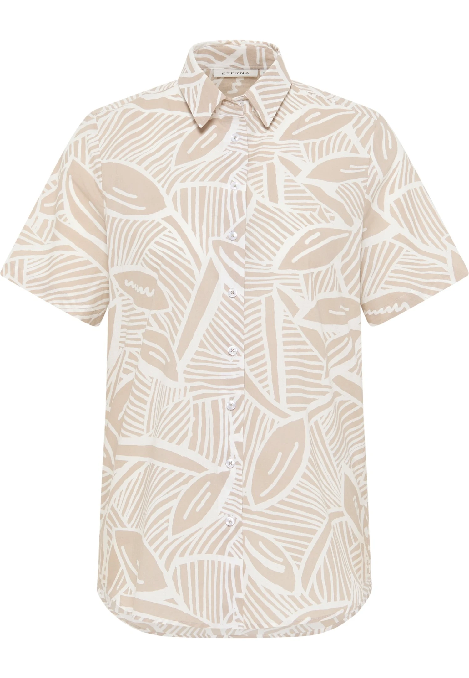 Eterna Kurzarm Regular Fit - Overhemdblouse - Sand 6 Eterna Kurzarm Regular Fit - Overhemdblouse - Sand - Afbeelding 4