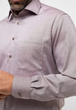 Eterna Strukturiertes - Modern Fit - Overhemd - Braun -Eterna 7dc0f0ef985343b7a3663ef7b43cf1a8